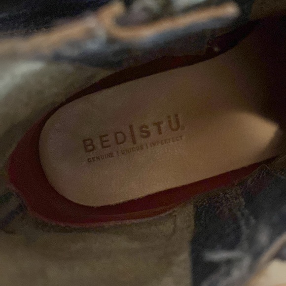 Bed Stu Becca black and brown distressed buckled ankle boots - Picture 9 of 12